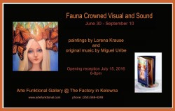 Lorena Krause- Fauna Crowned Visual and Sound exhibition poster-small